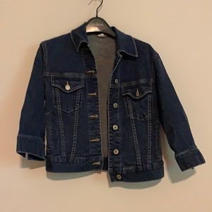 And Klein stretch denim jacket